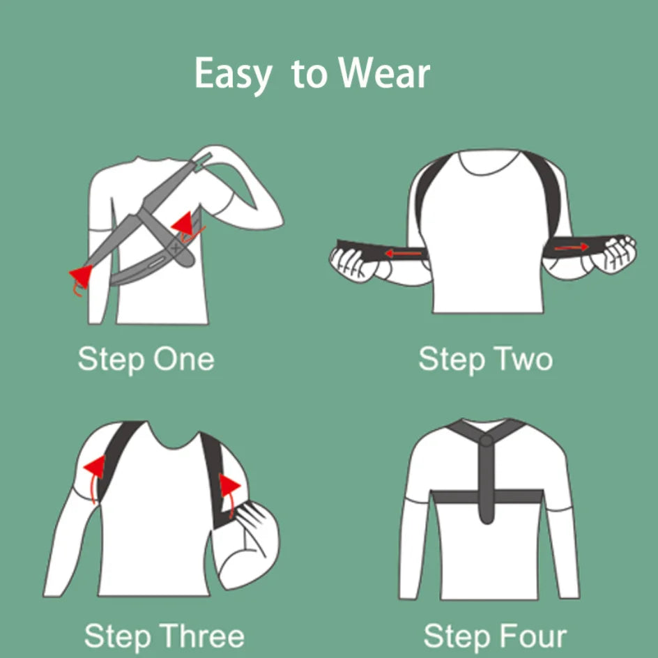 Adjustable Posture Corrector Belt – Back & Spine Support