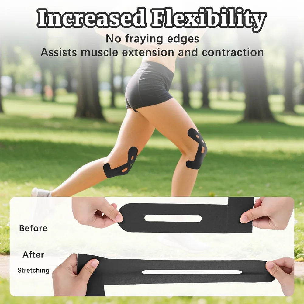 Kinesiology Knee Tape – 10pcs Pain Relief & Stability for Athletes