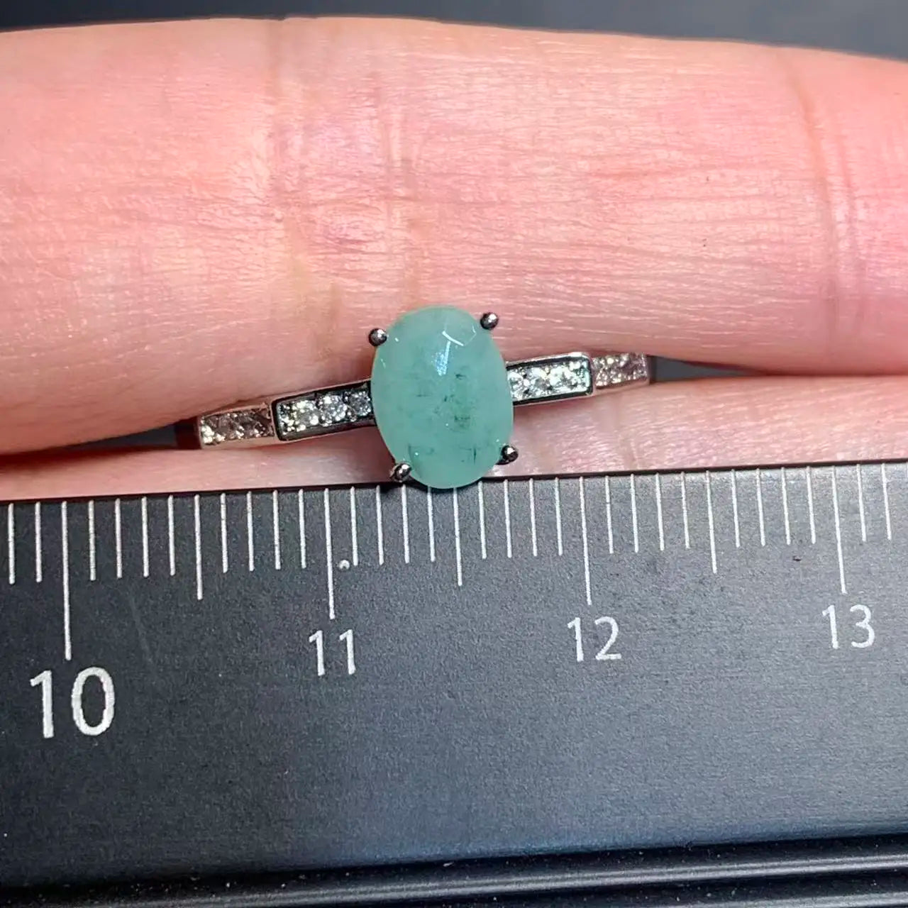 Natural Emerald Adjustable Ring – Multiple Styles Vintage Gemstone Ring for Women
