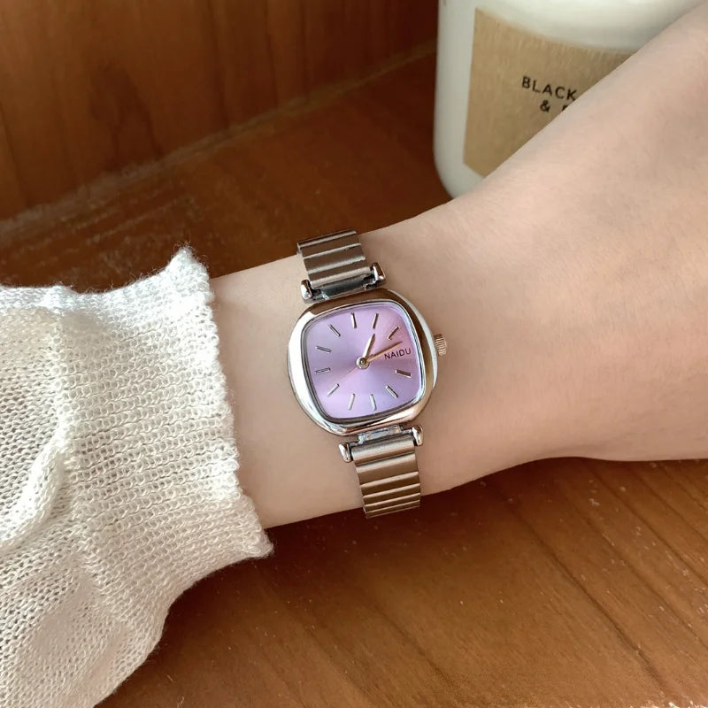 Luxury Women's Quartz Watch – Adjustable Stainless Steel Strap
