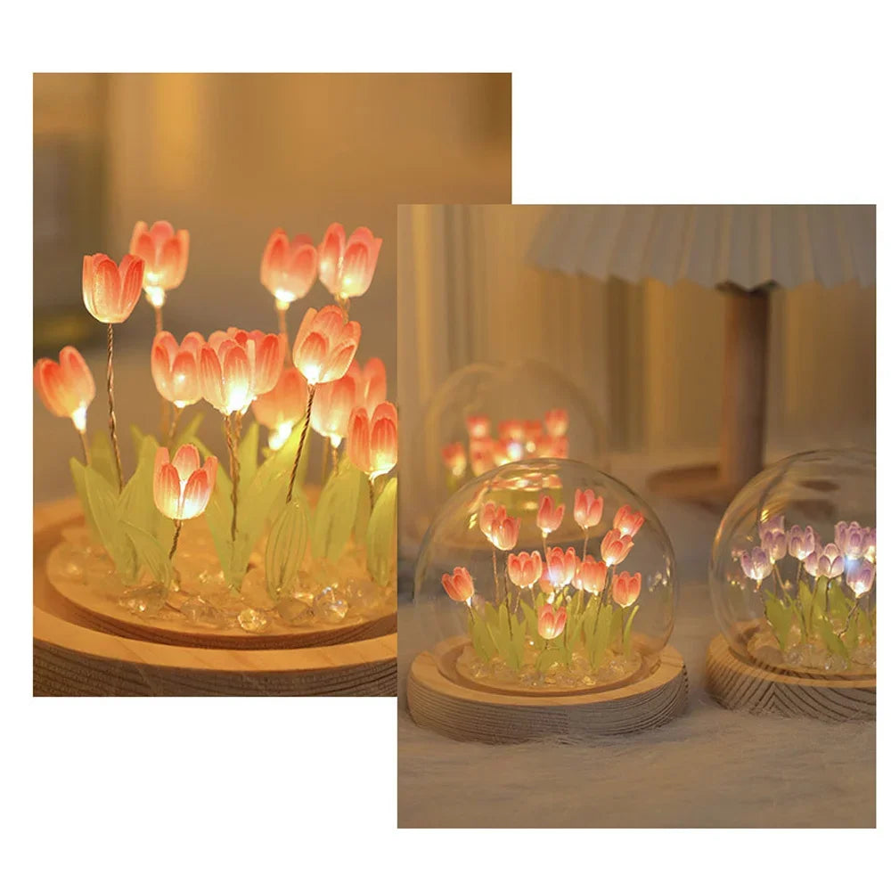 Handmade Tulip LED Night Light - Perfect Gift for Any Occasion