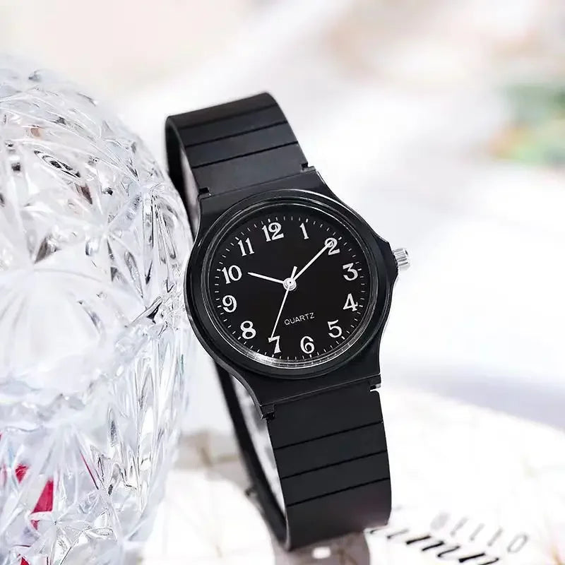 Exam Watch for Women – Simple Silicone Strap Waterproof Quartz