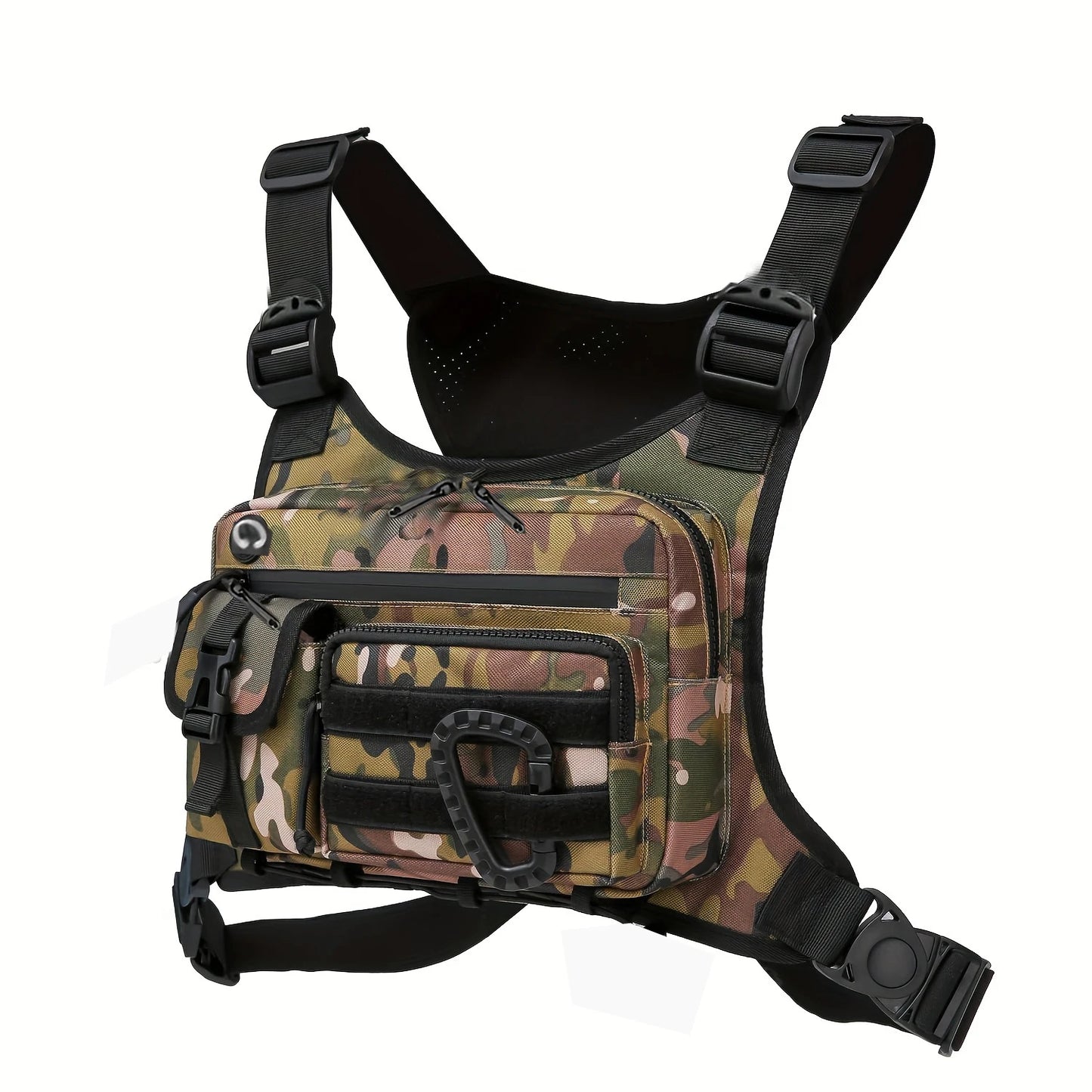 Tactical Running Vest Bag - Multi Pocket Chest Bag With Phone & Bottle Holder