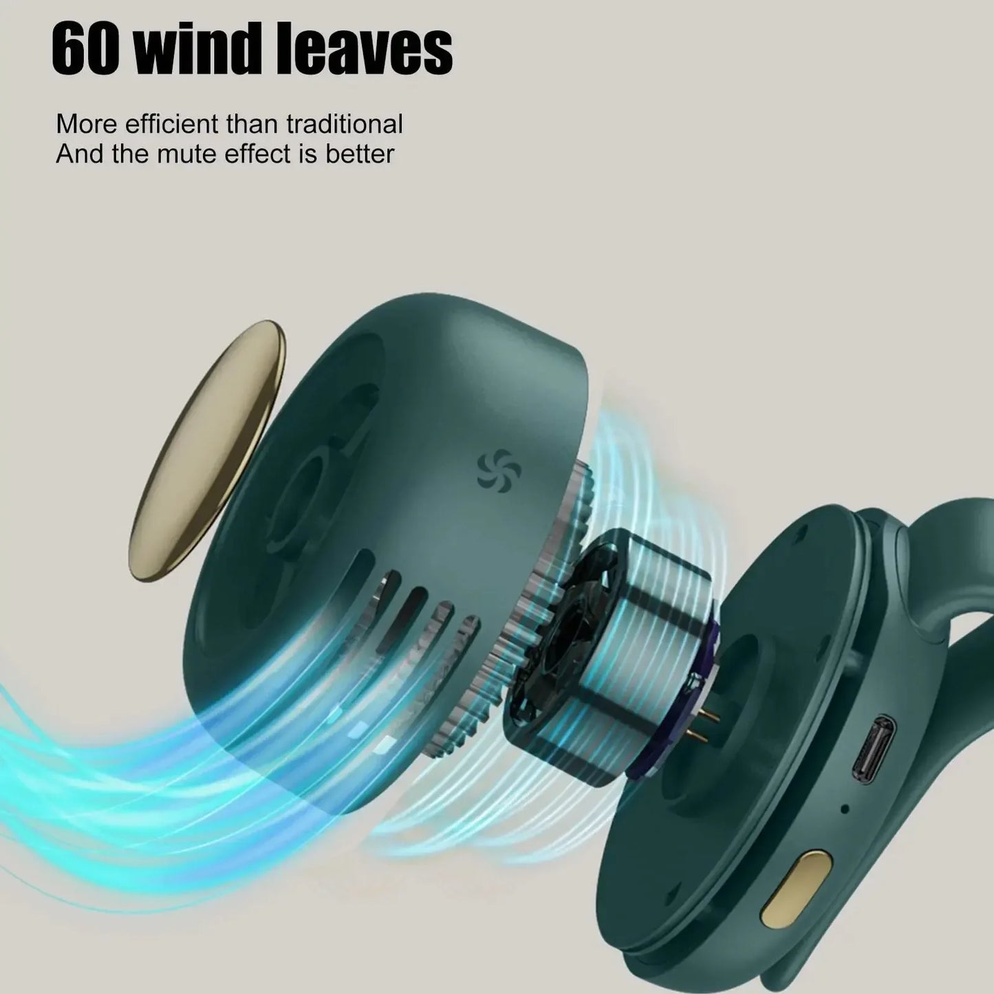 Mini Whirlwind Fan - Portable Clip-On Cooling