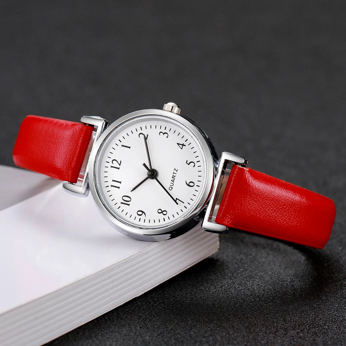 Fashion Small Dial Women's Quartz Watch – Leather Band Analog Wristwatch