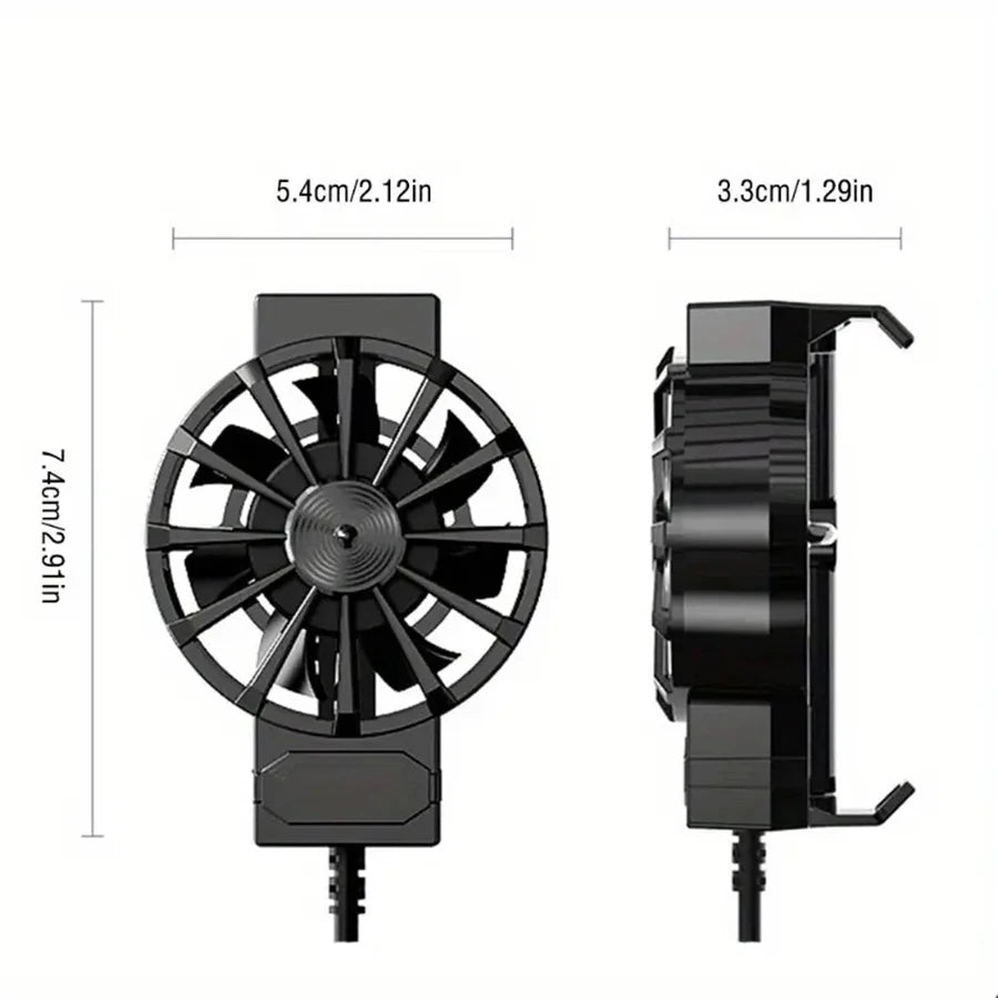 Portable Phone Cooler, Suitable for External Cooling Accessories of iPhone and Android Smartphones -1 Set,