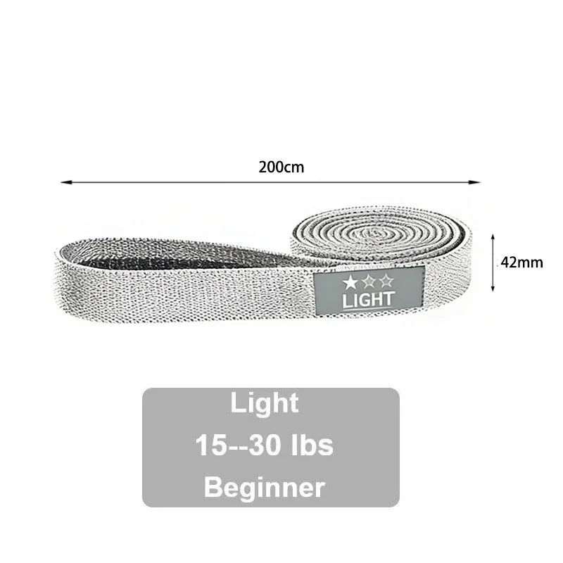 Long Fabric Resistance Loop Band – Full Body Gym & Yoga Training