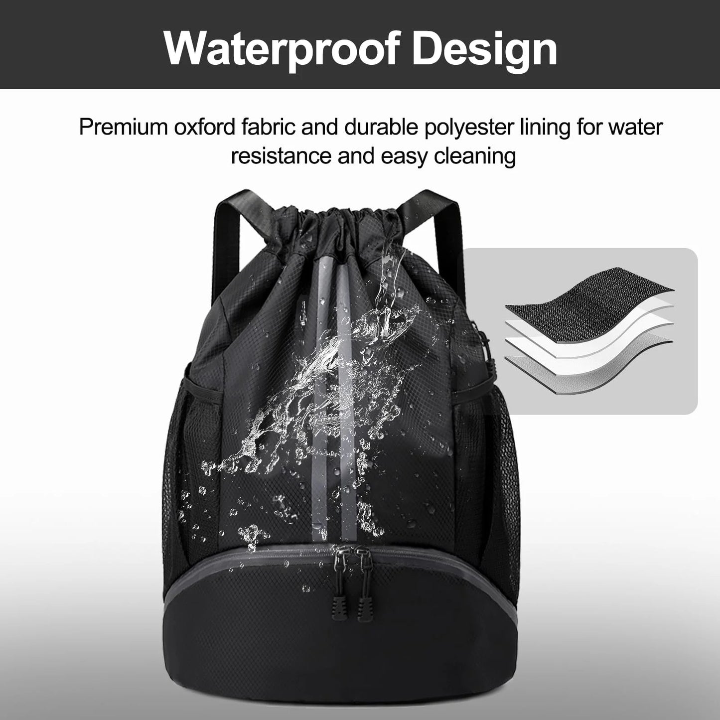 Sport Gym Drawstring Backpack – Lightweight for Fitness, Travel & Outdoor