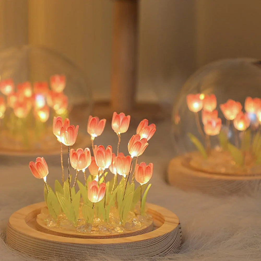 Handmade Tulip LED Night Light - Perfect Gift for Any Occasion