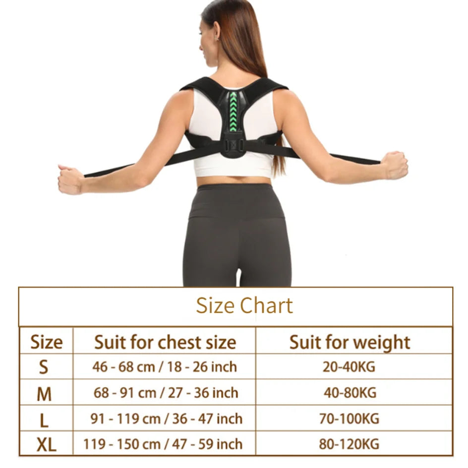 Adjustable Posture Corrector Belt – Back & Spine Support