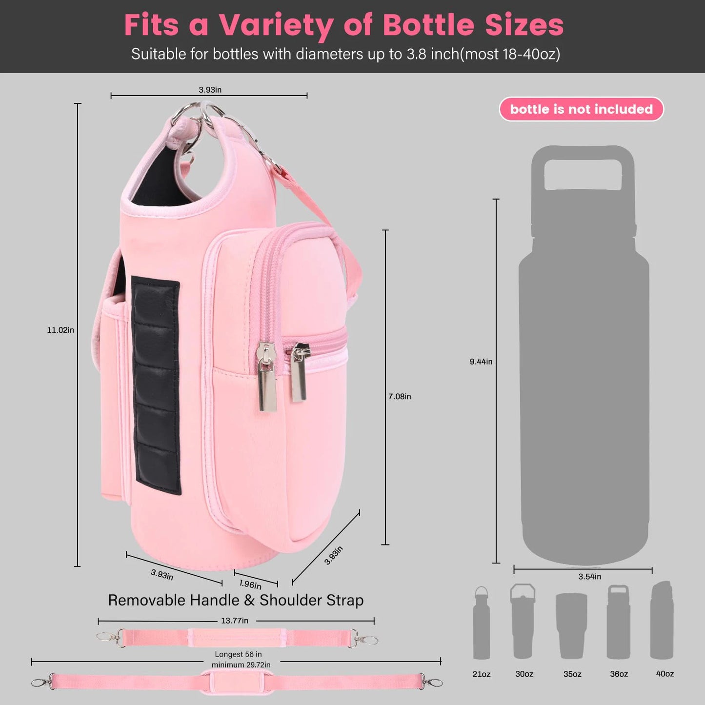 Magnetic Gym Bag Water Bottle