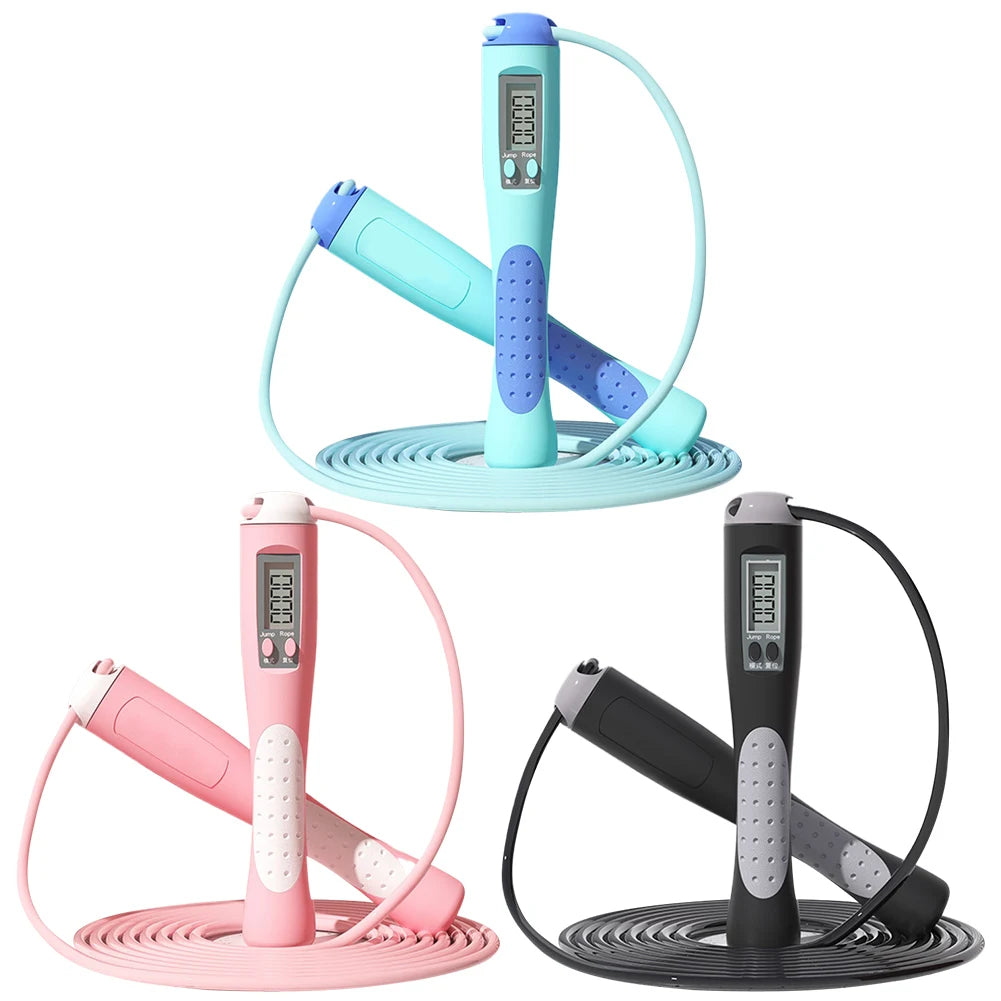 2.8m Digital Counting Jump Rope - Adjustable Fitness Skipping Rope