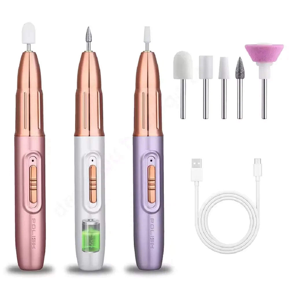 Electric Nail Grinder – Rechargeable Portable Nail File & Polisher
