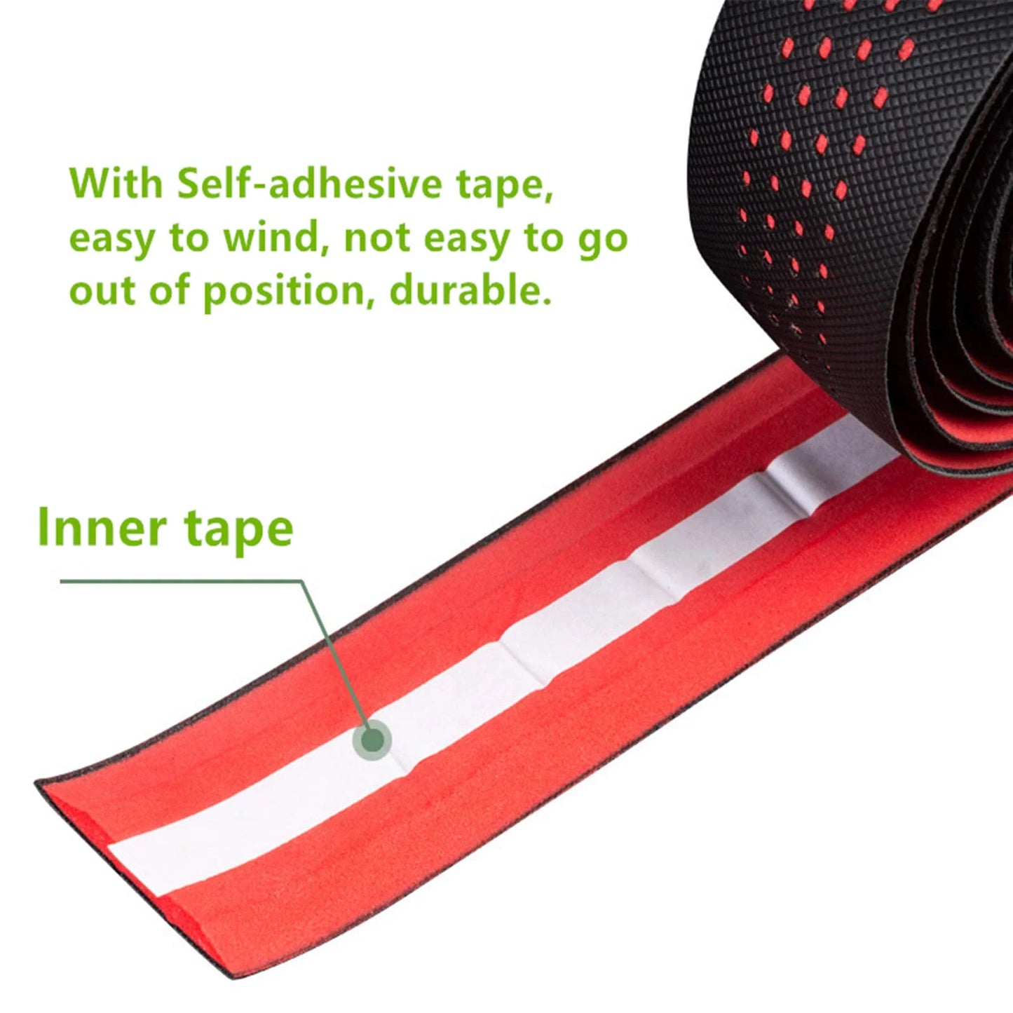 Road Bike Handlebar Tape – Anti-Slip PU+EVA Shock Absorption Cycling Grip