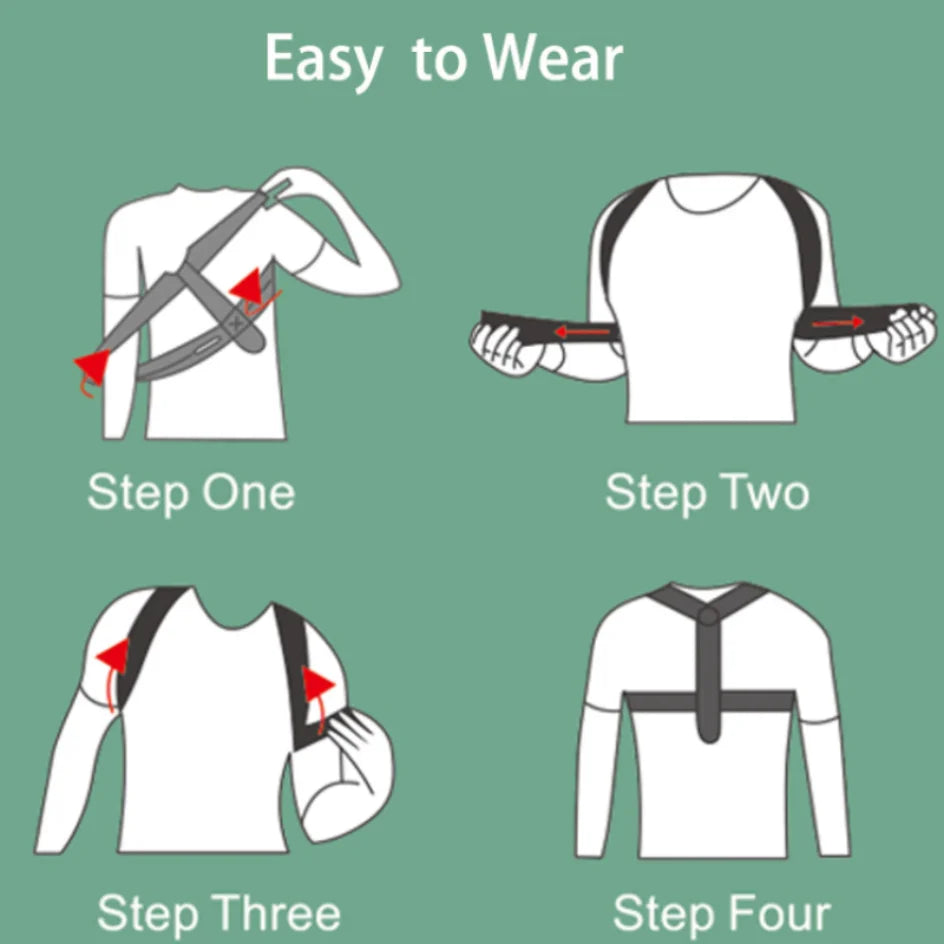 Adjustable Posture Corrector Belt – Back & Spine Support