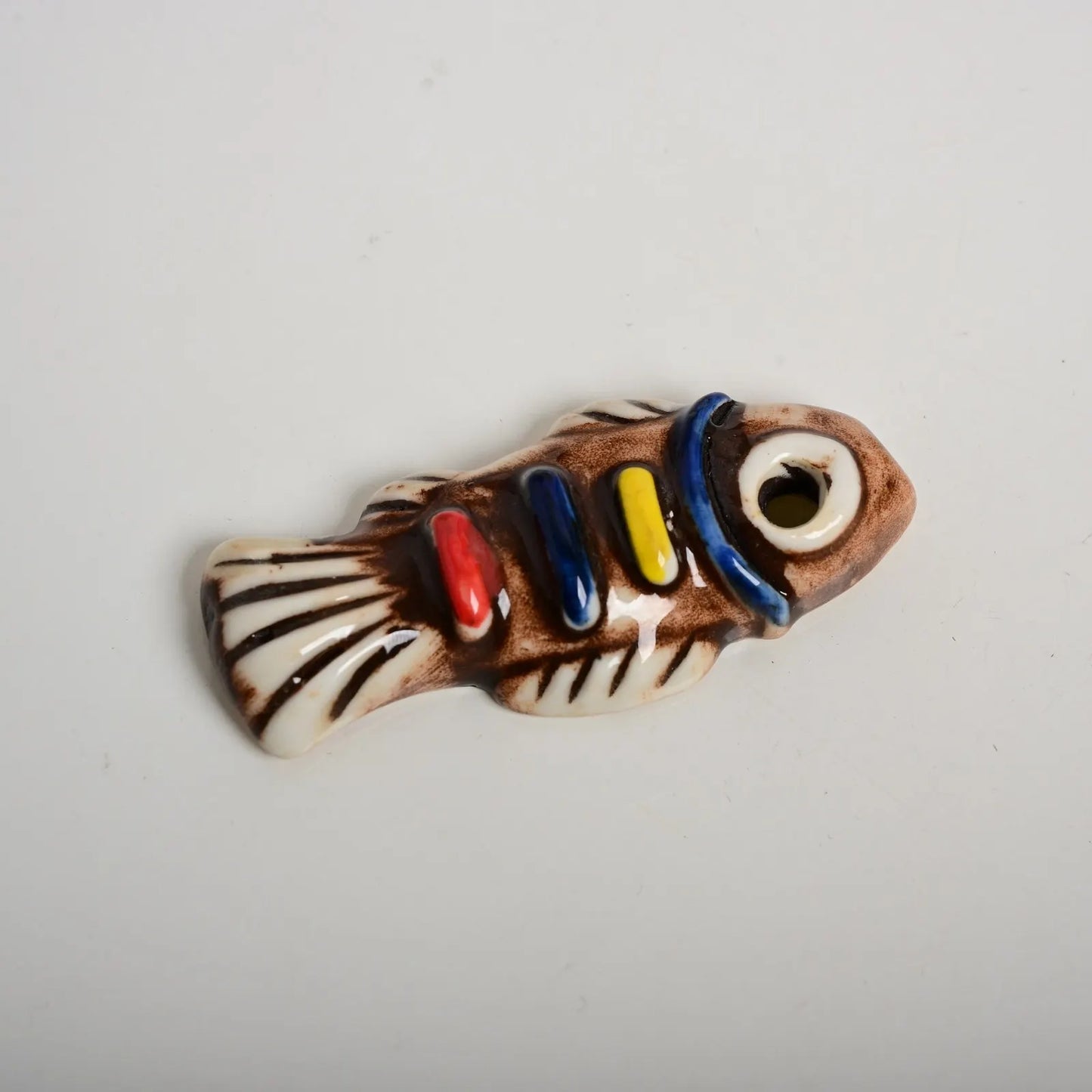 Handmade Ceramic Fish Beads – Large Hole DIY Loose Beads for Jewelry Making