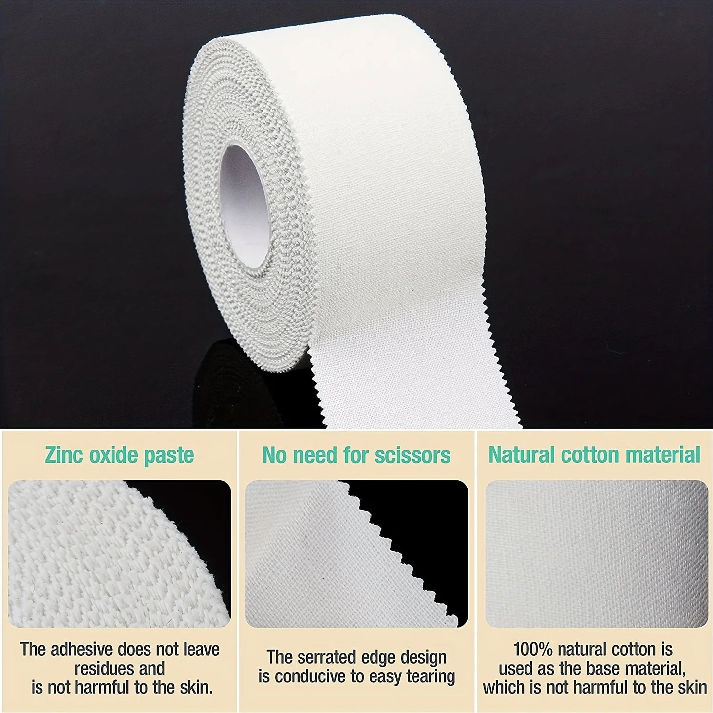 Athletic Sports Tape – Strong Grip, No Residue