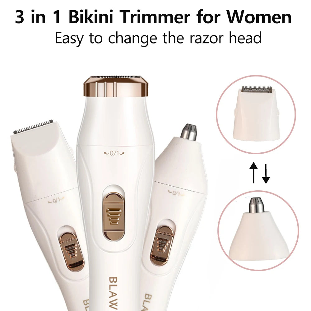Portable Epilator & Shaver for Women - Painless Hair Removal