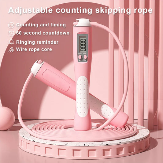 2.8m Digital Counting Jump Rope - Adjustable Fitness Skipping Rope