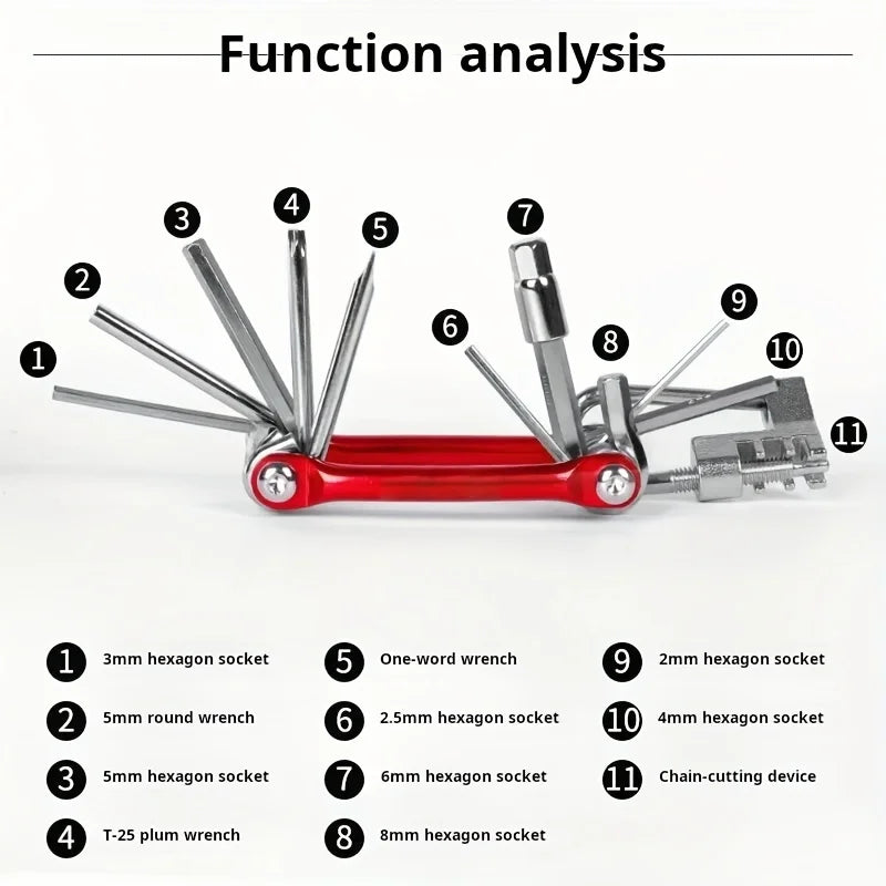 Multi-Function Bicycle Repair Kit – All-in-One Bike Tool Set